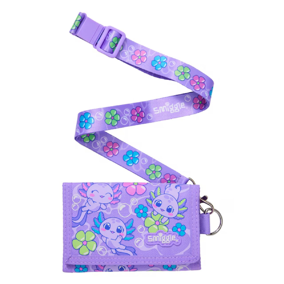Smiggle Realm Wallet With Lanyard – Lilac