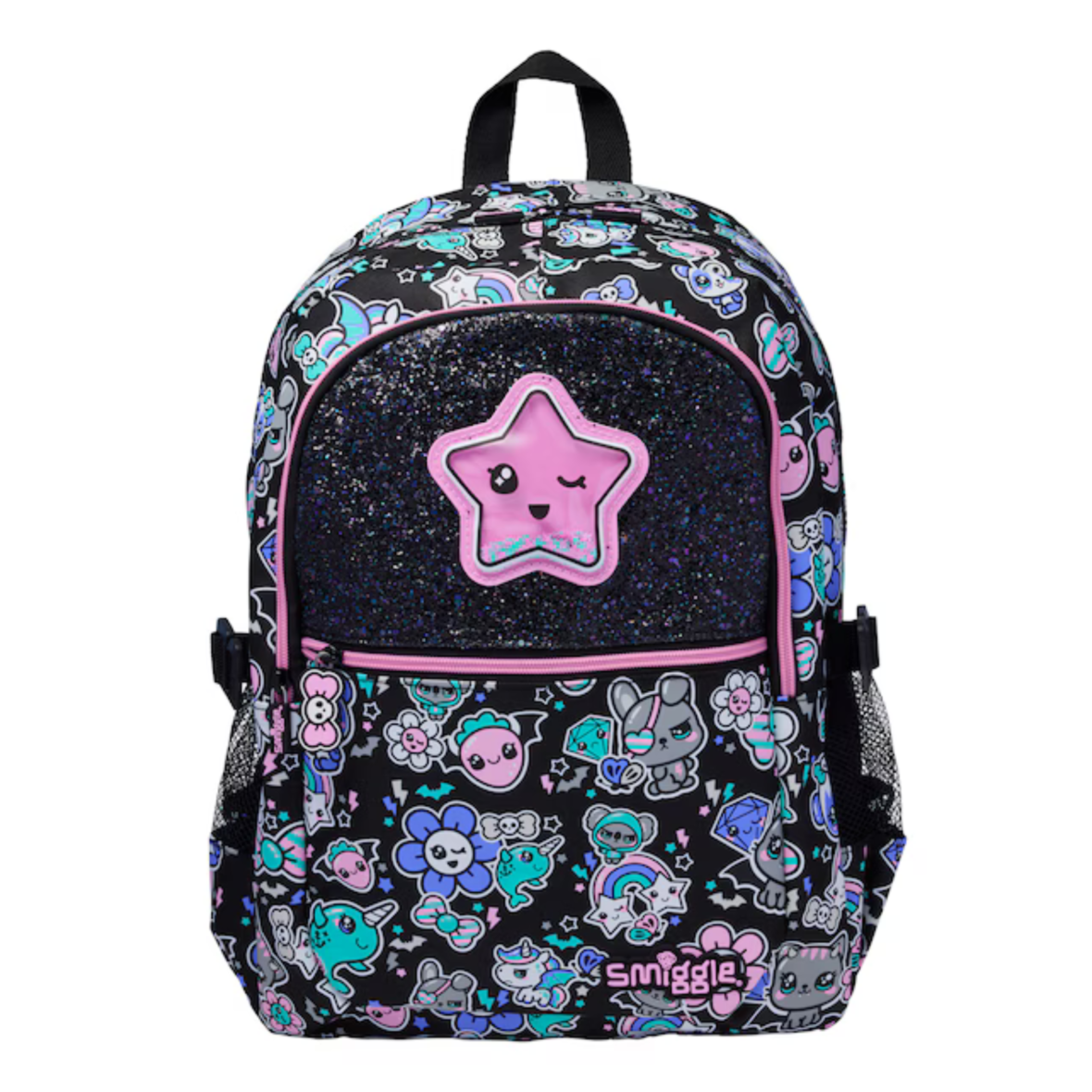 Smiggle Trailblazer Classic Attach Backpack – Black Mix