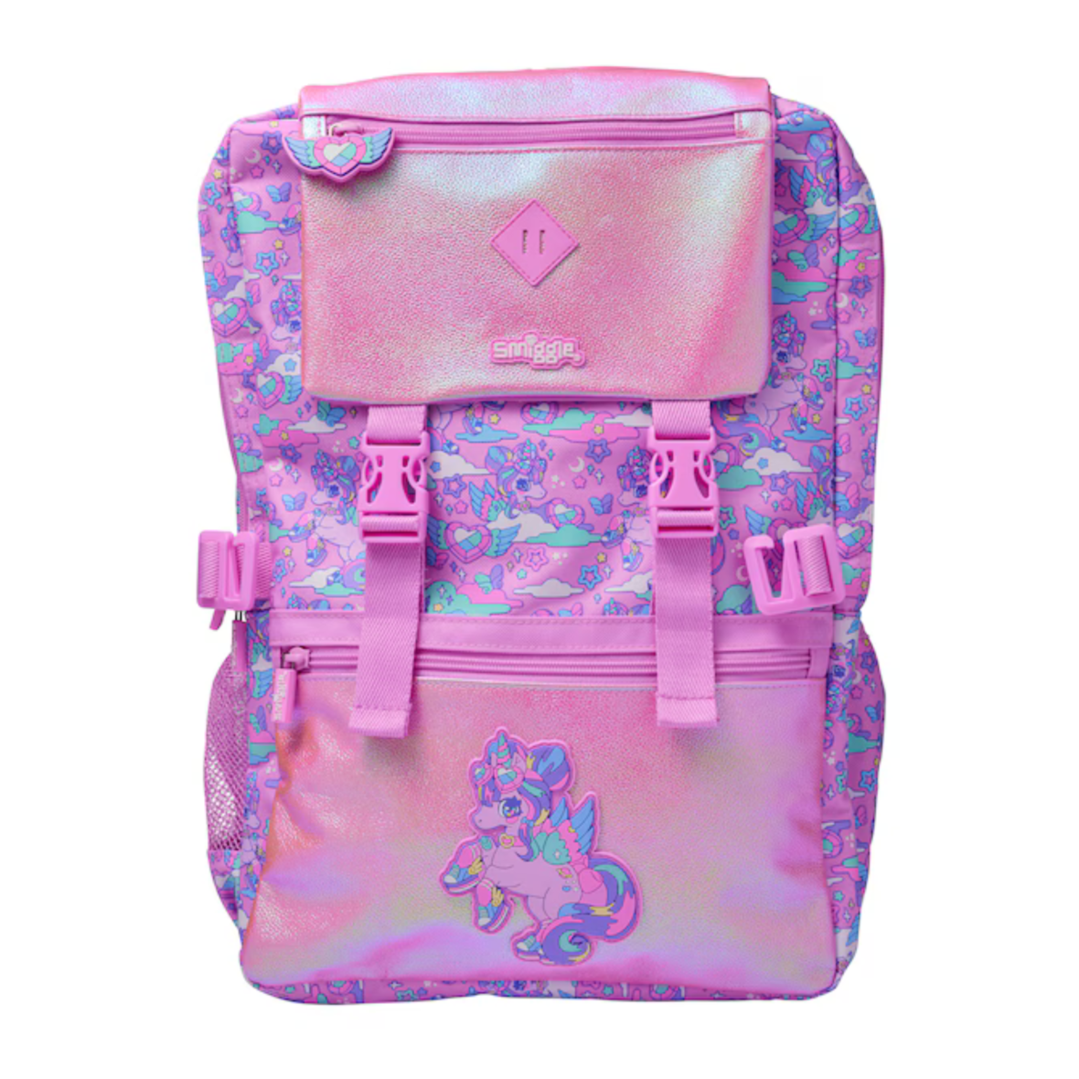 Smiggle Trailblazer Foldover Attach Backpack – Pink