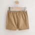 Tan Brown Linen Blend Pull On Shorts 1