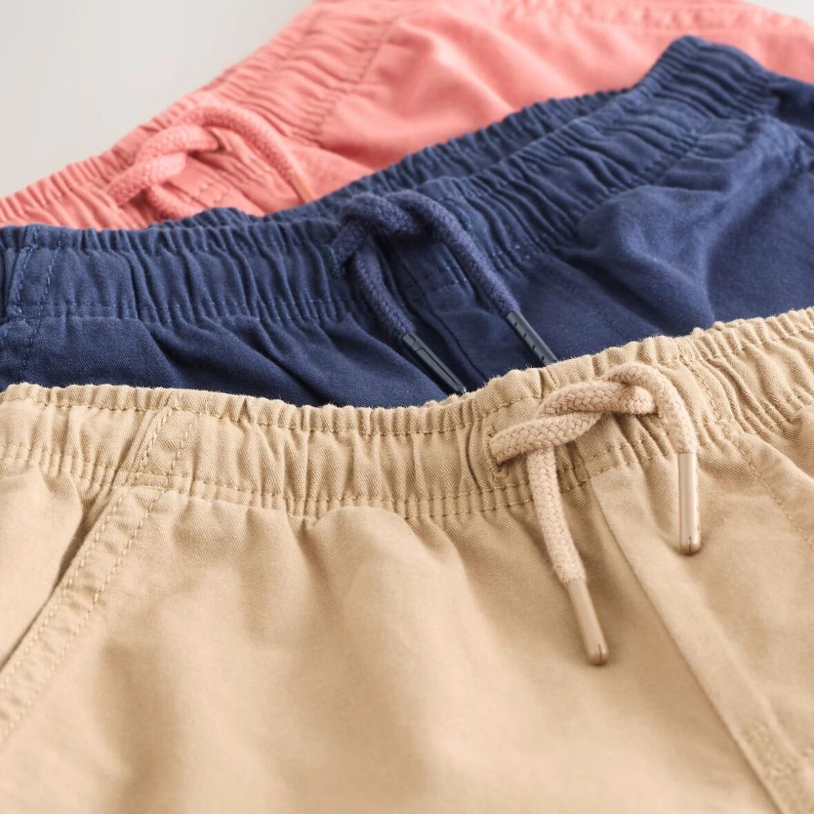 Tan Navy Blue Blush 3 Pack Shorts 4