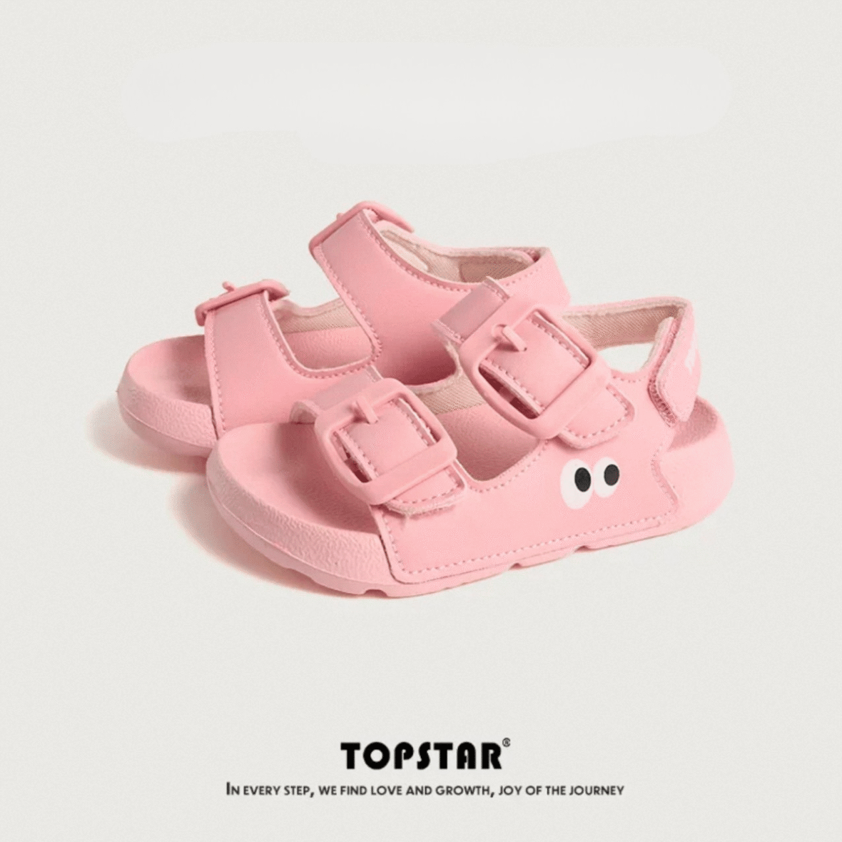 TopStar Googly Eye Kids Sandals – Pink 2