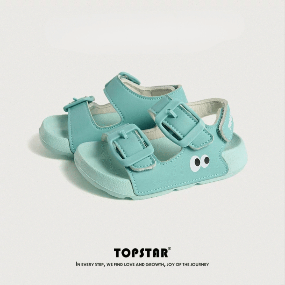 TopStar Googly Eye Orthopedic Kids Sandals – Mint Green 3