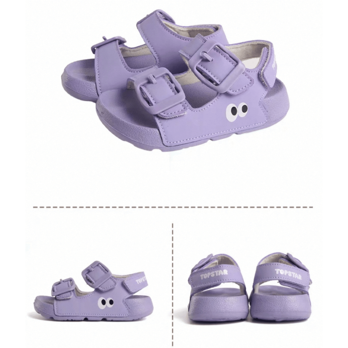 TopStar Googly Eye Orthopedic Kids Sandals – Purple 2