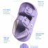 TopStar Googly Eye Orthopedic Kids Sandals Purple 3