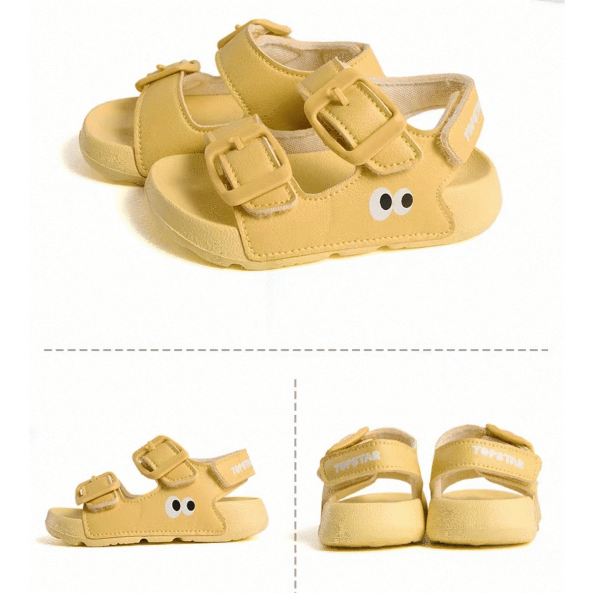 TopStar Googly Eye Orthopedic Kids Sandals – Yellow2