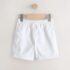White Regular Fit Shorts 1