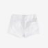 White Regular Length Frayed Edge Denim Shorts 2