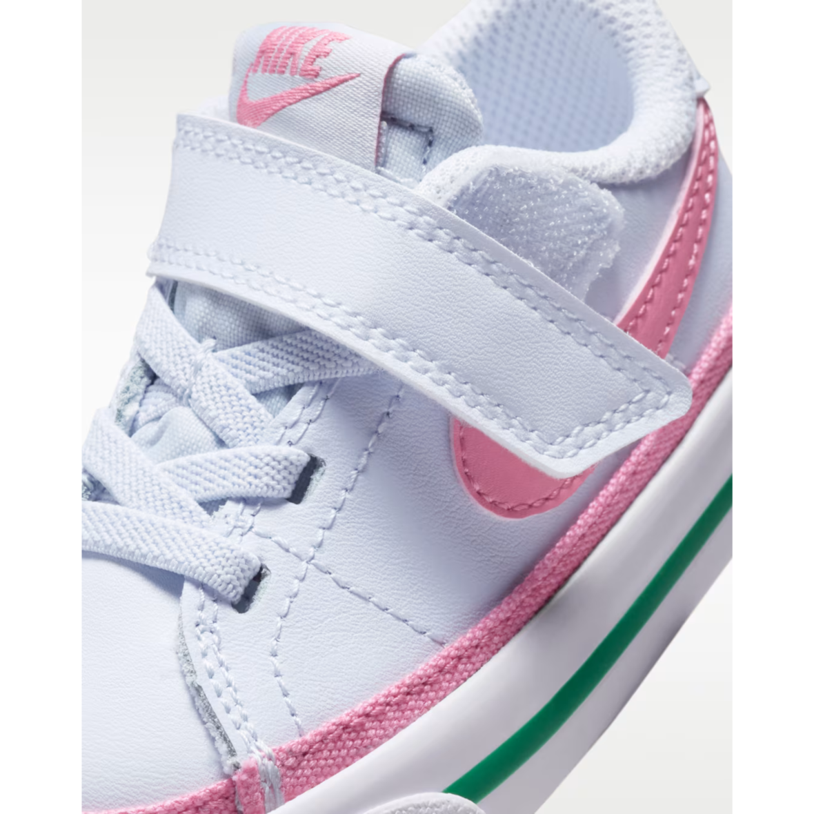 Nike Court Legacy – BabyToddler – Football GreyWhiteMalachitePeony (7)