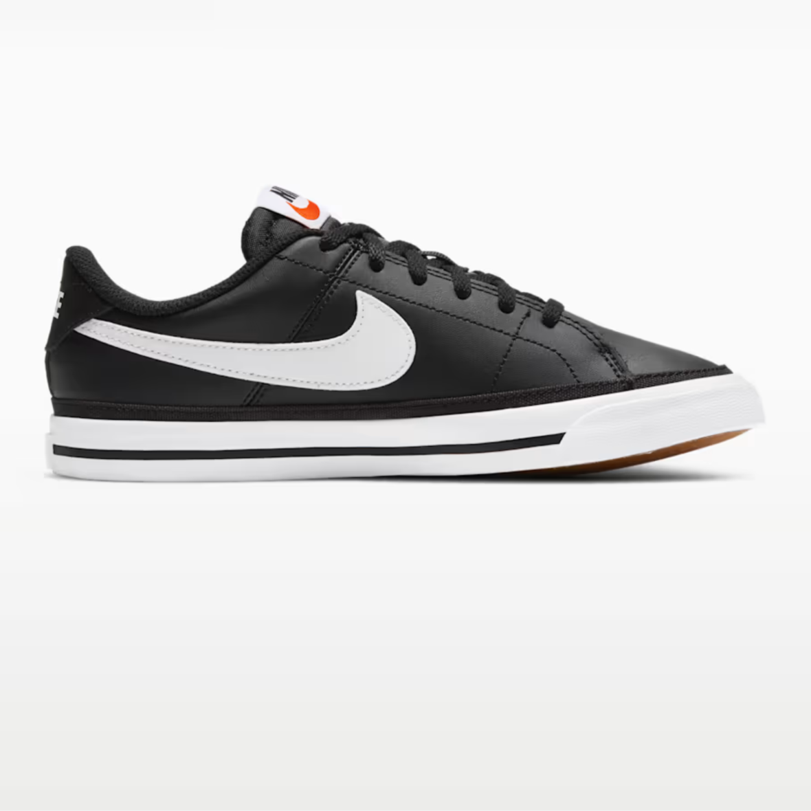 Nike Court Legacy – Big Kids – Black/Gum Light Brown/White