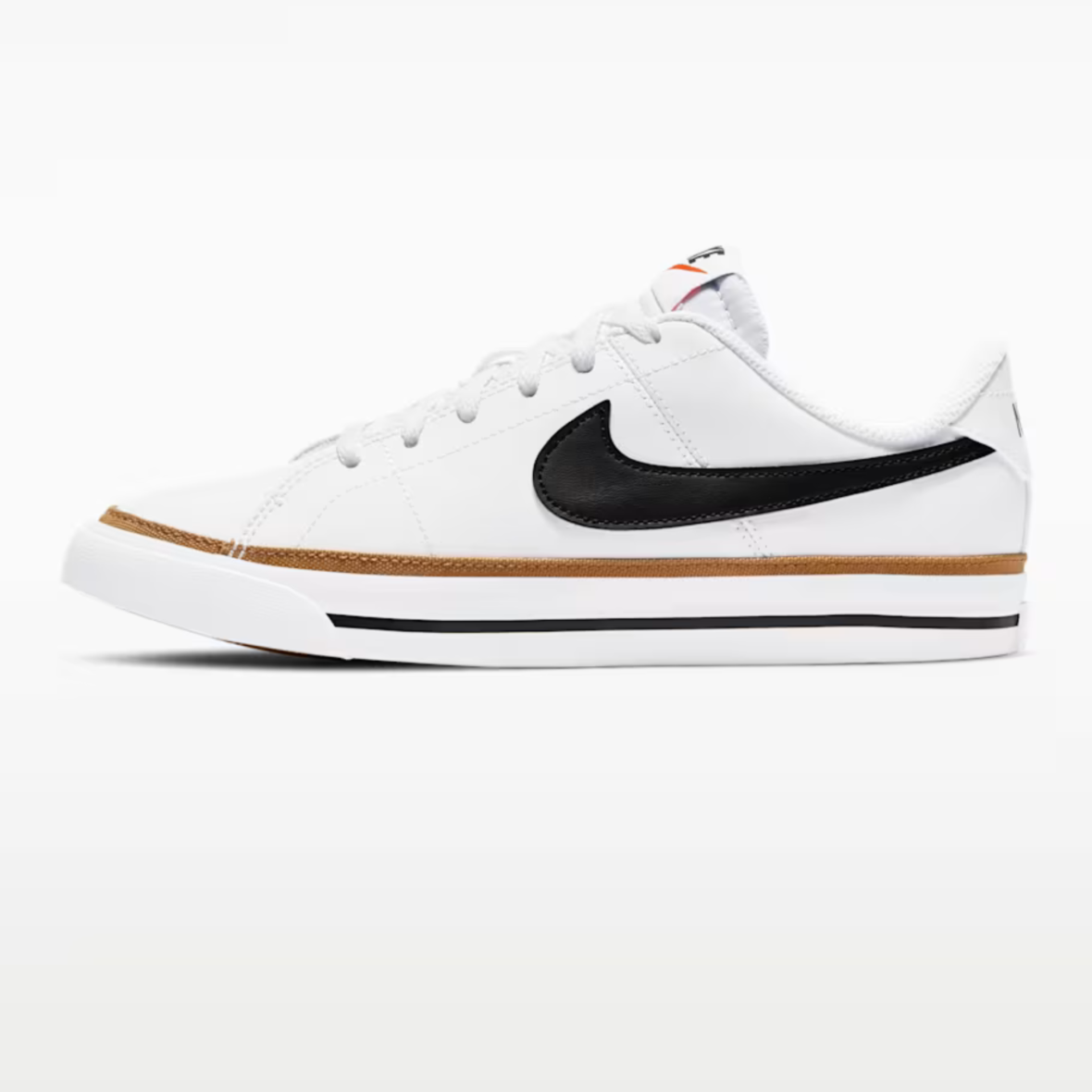 Nike Court Legacy – Big Kids – WhiteDesert OchreGum Light BrownBlack (6)
