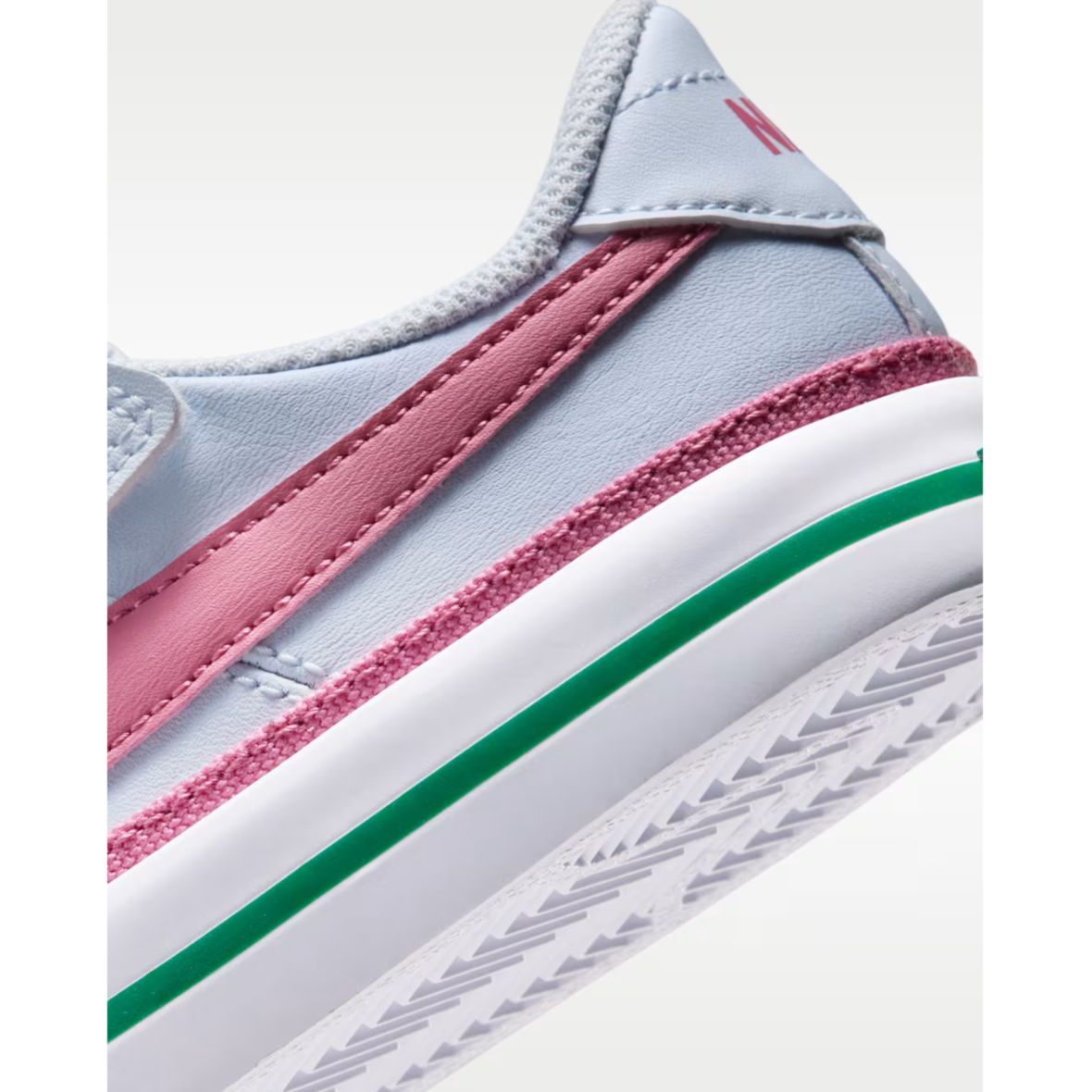Nike Court Legacy – Little Kids – Football GreyWhiteMalachitePeony (8)