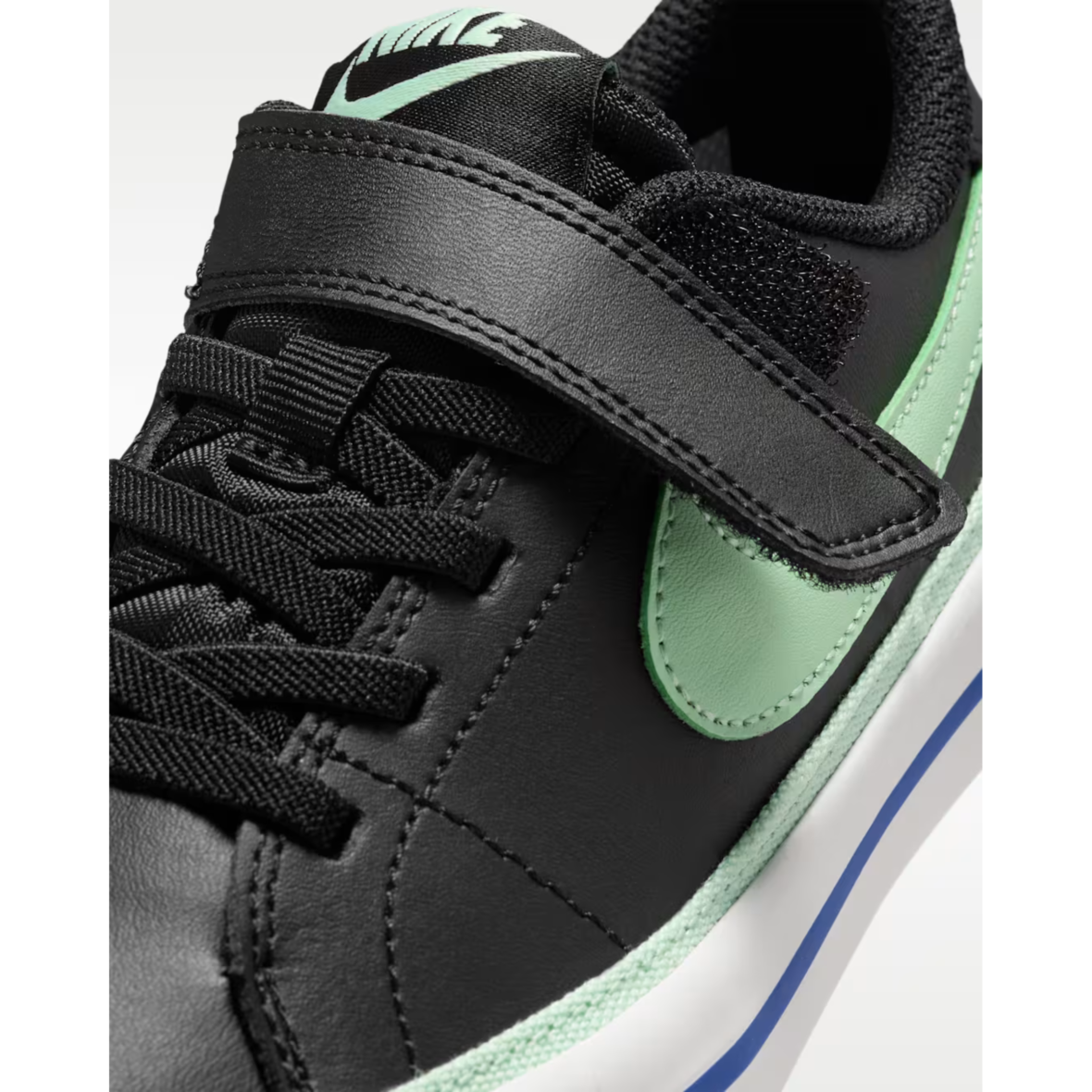 Nike Court Legacy – Little Kids – BlackWhiteGame RoyalArctic Green (8)