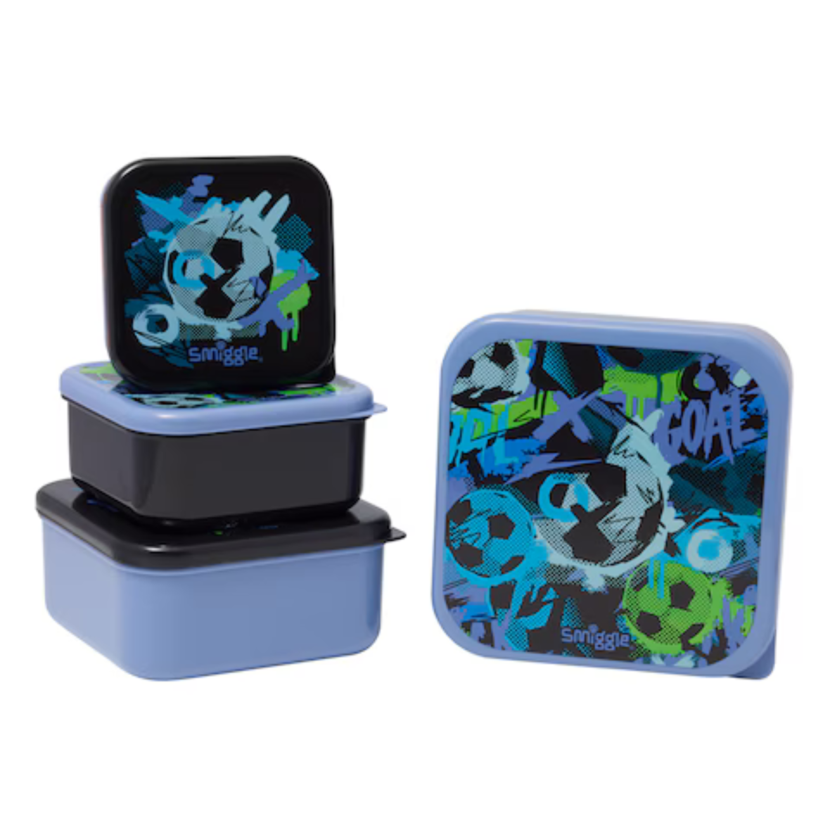 Smiggle Aspire 4 In 1 Containers – Grey
