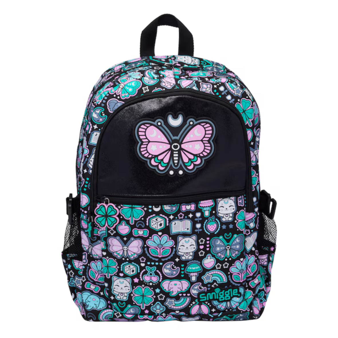 Smiggle Aspire Classic Attach Backpack – Black Mix