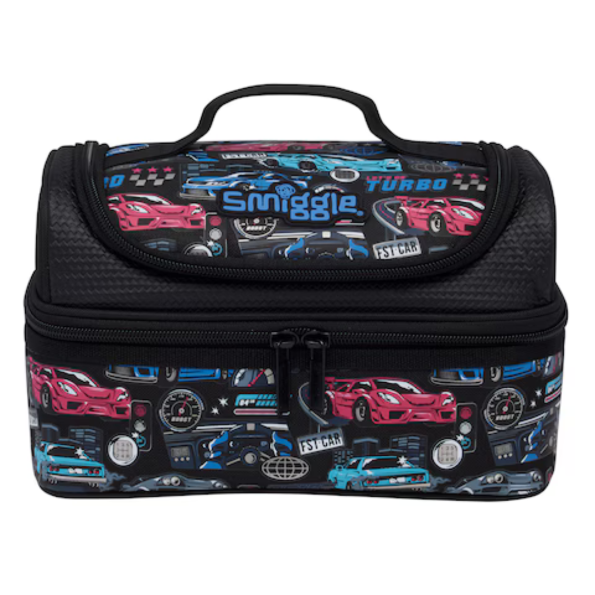 Smiggle Aspire Double Decker Lunchbox – Black