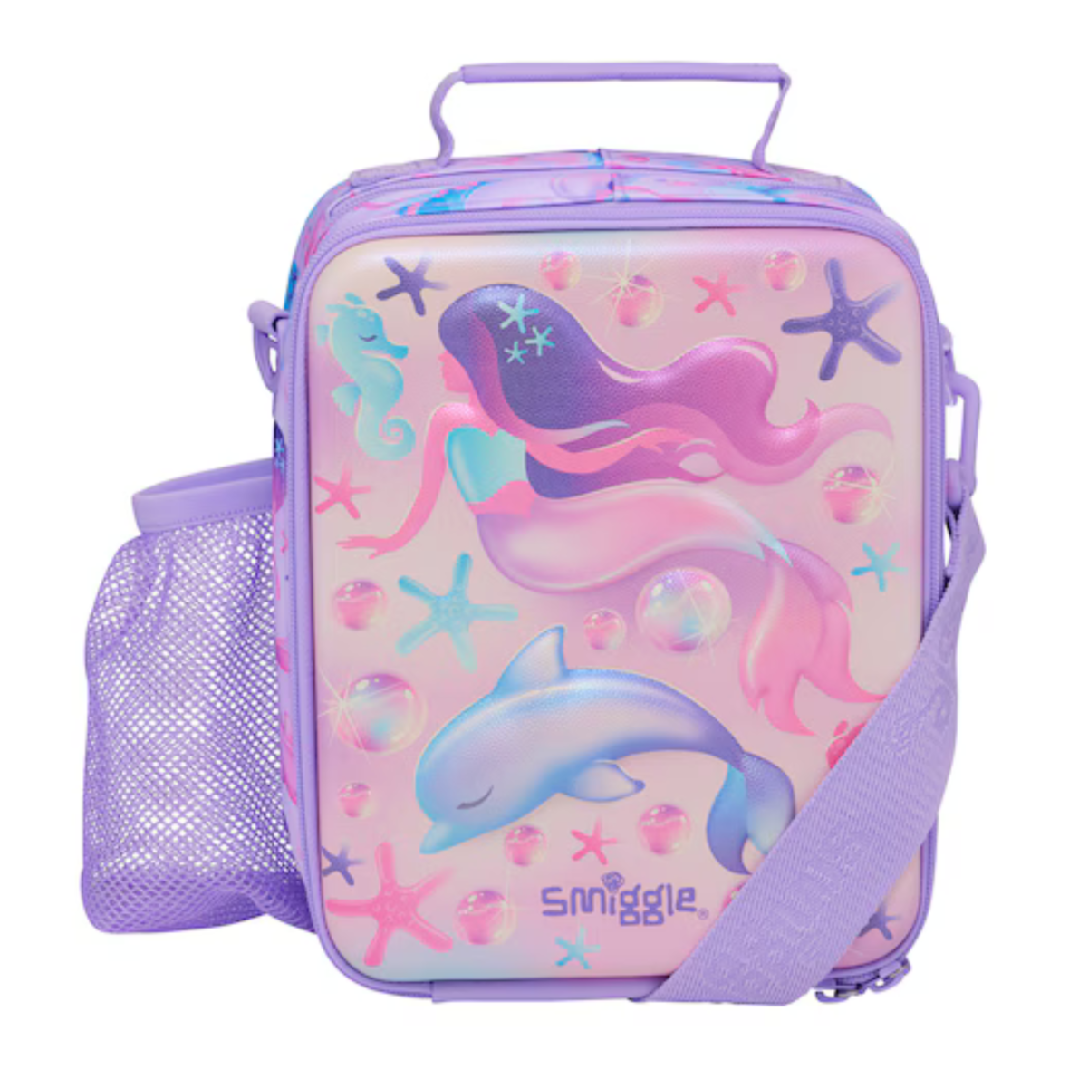 Smiggle Aspire Hardtop Level Lunchbox With Strap – Lilac