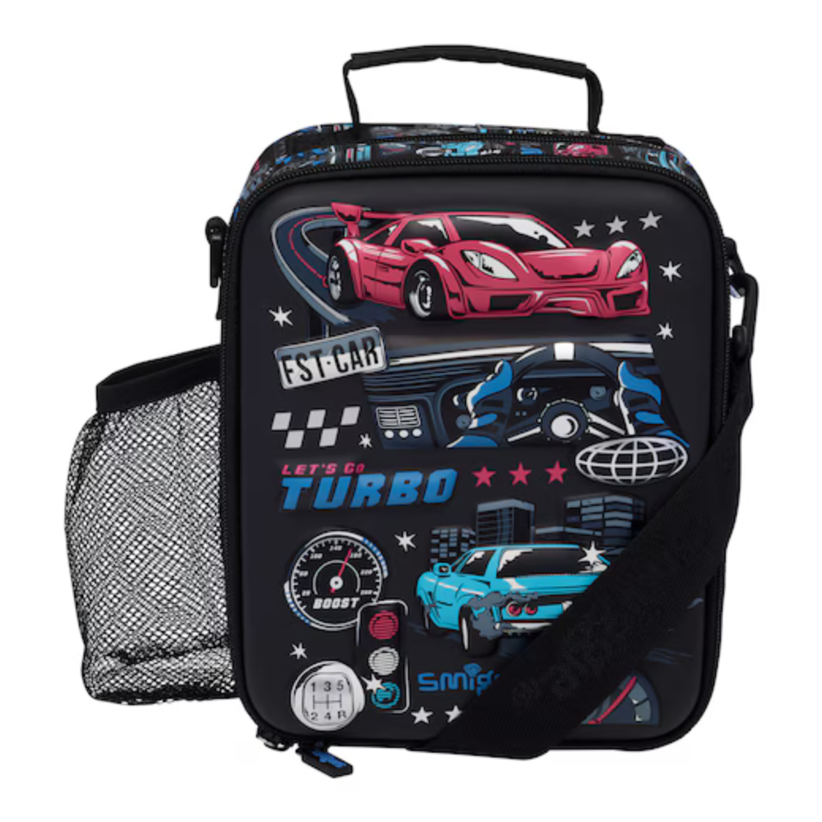 Smiggle Aspire Hardtop Level Lunchbox With Strap – Black