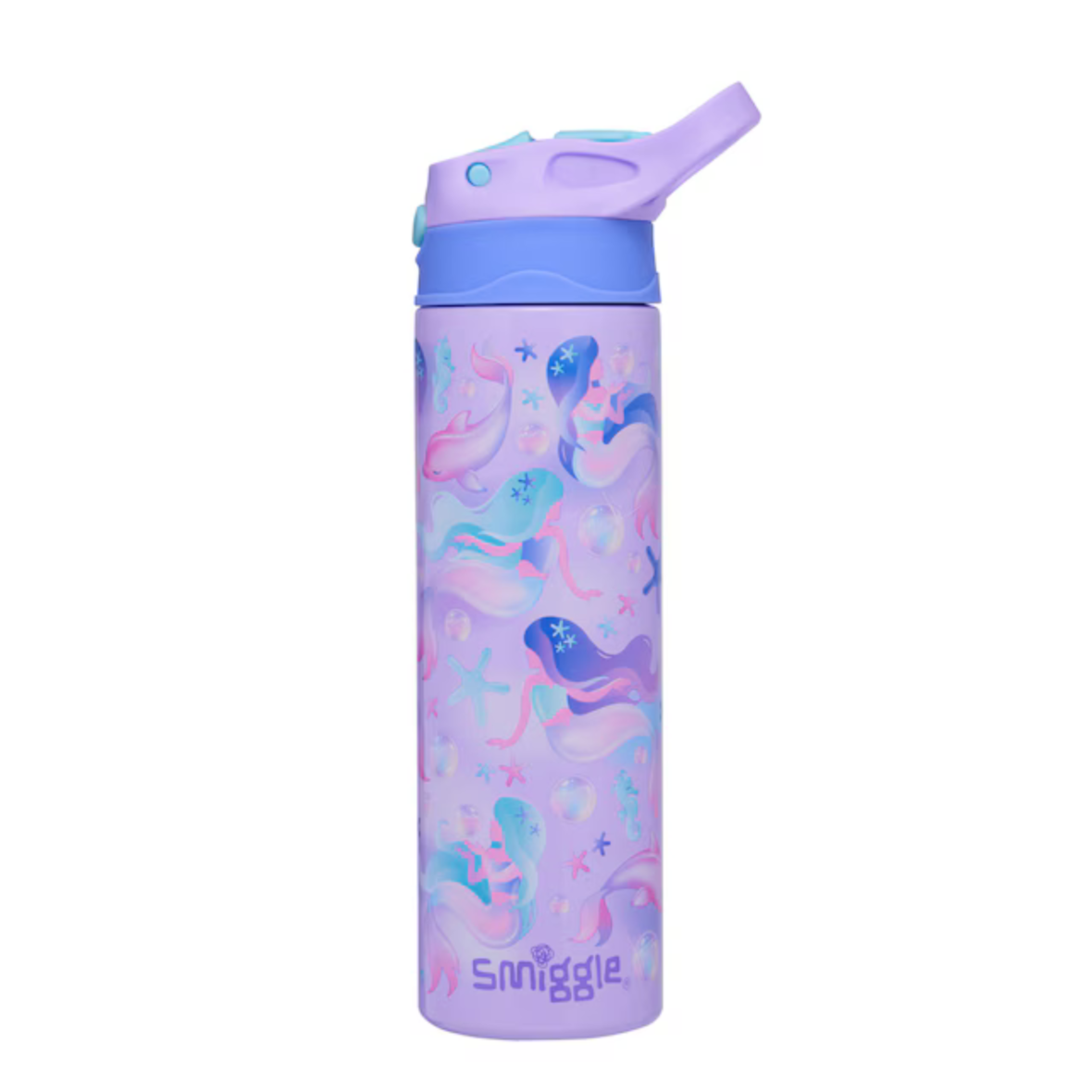 Smiggle Aspire Insulated Stainless Steel Flip Drink Bottle 520ml – Lilac