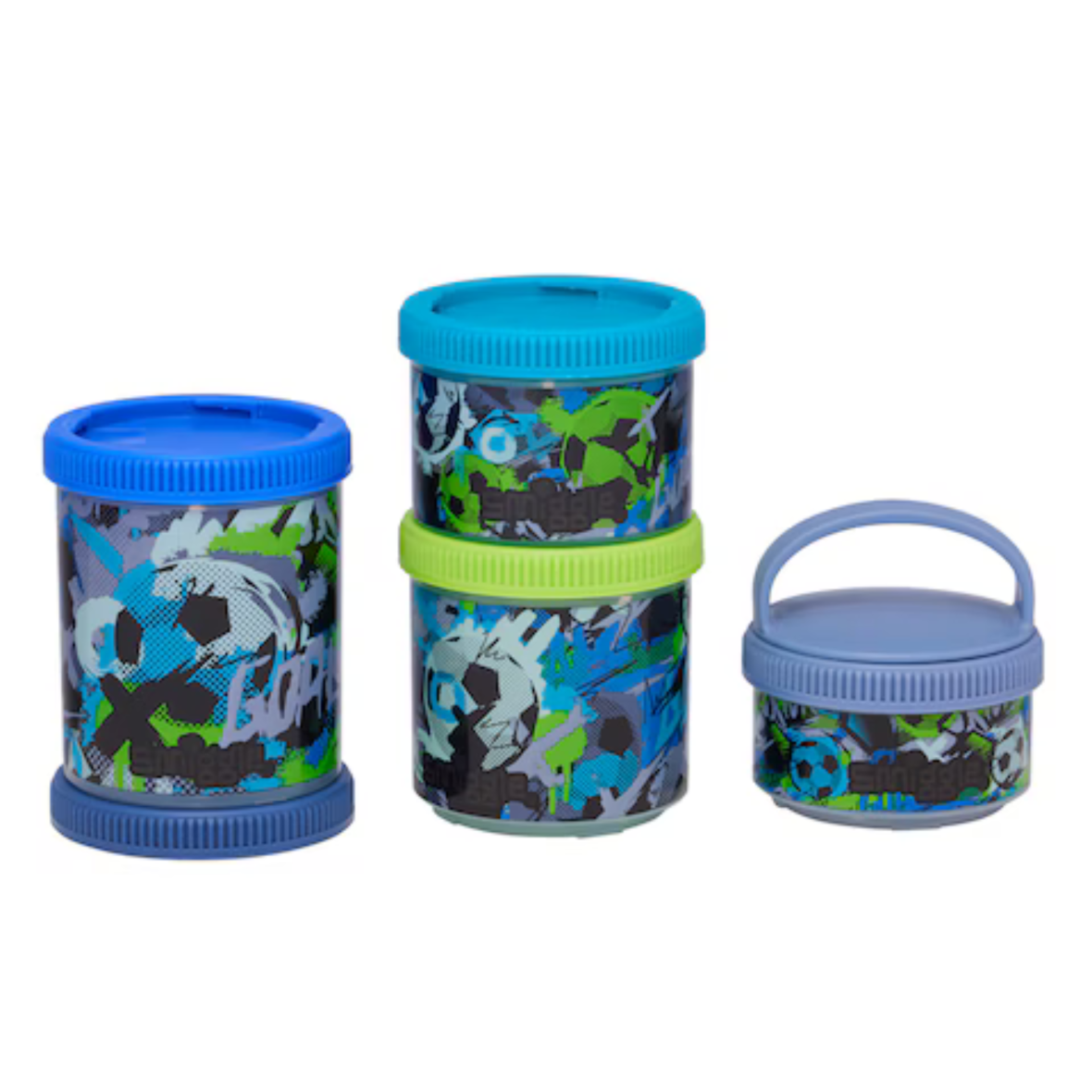 Smiggle Aspire Snack N Stack Containers X4 (2)