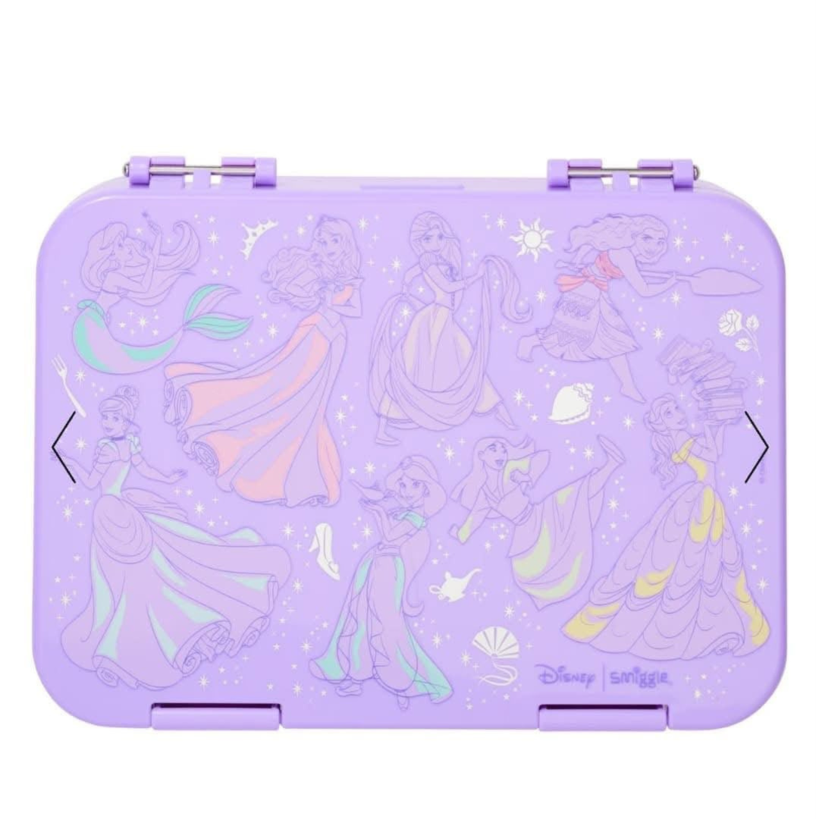 Smiggle Disney Princess Medium Happy Bento Lunchbox – Purple