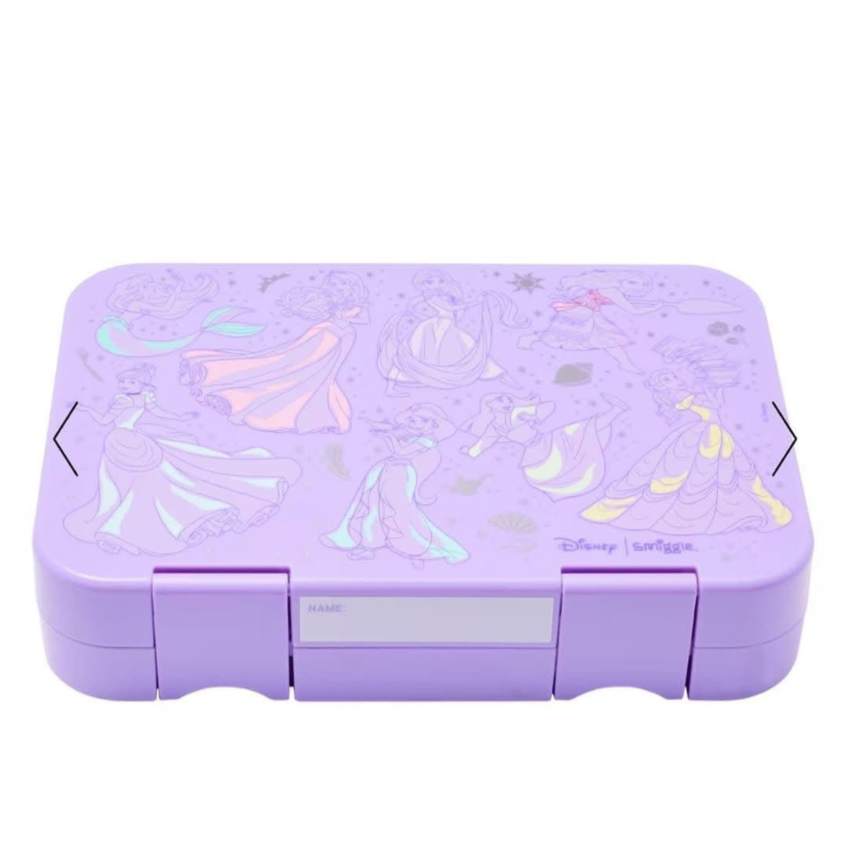 Smiggle Disney Princess Medium Happy Bento Lunchbox Purple (2)