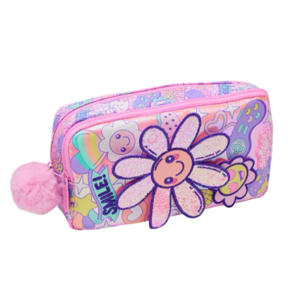 Smiggle Epic Adventure Pocket Pencil Case | Pink