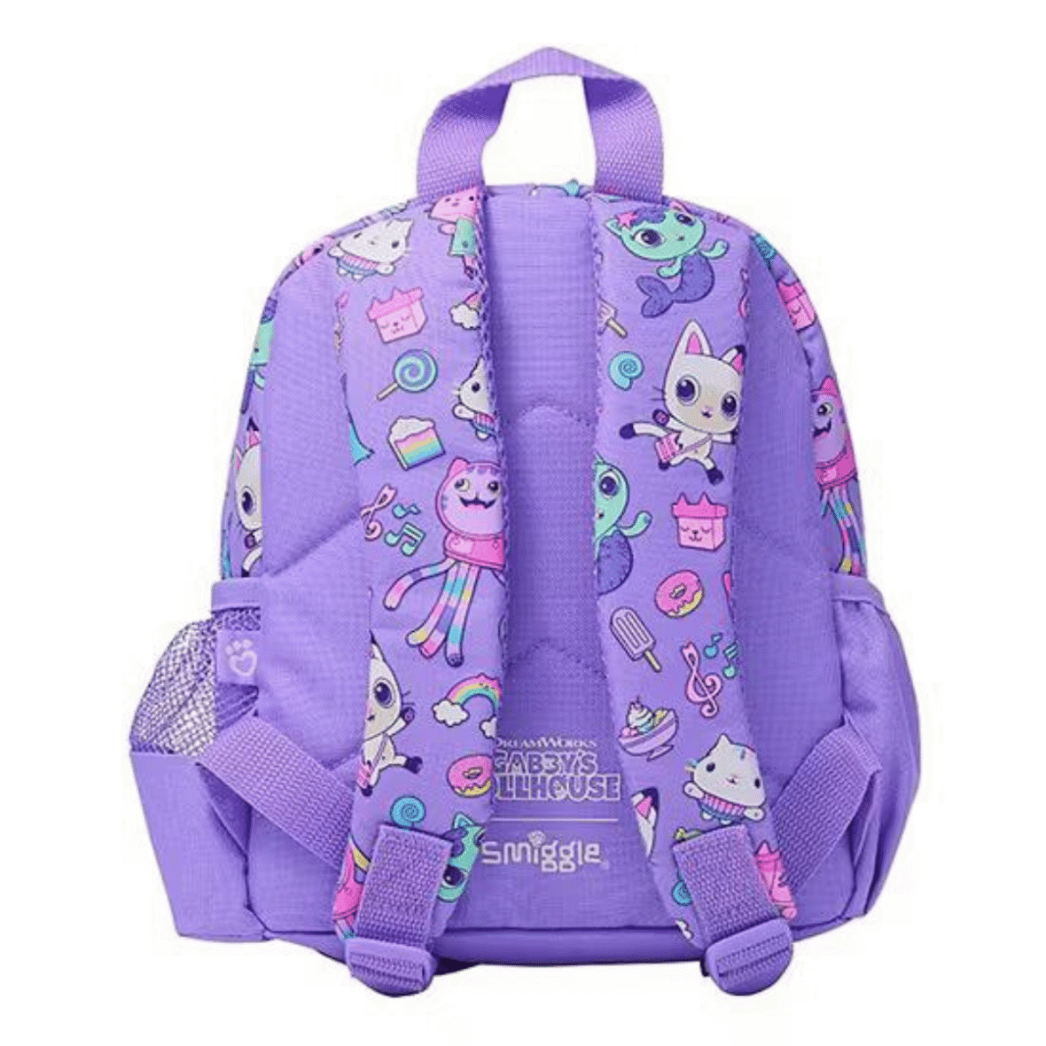 Smiggle Gabby’s Dollhouse Teeny Tiny Backpack With Removable Plush – Purple