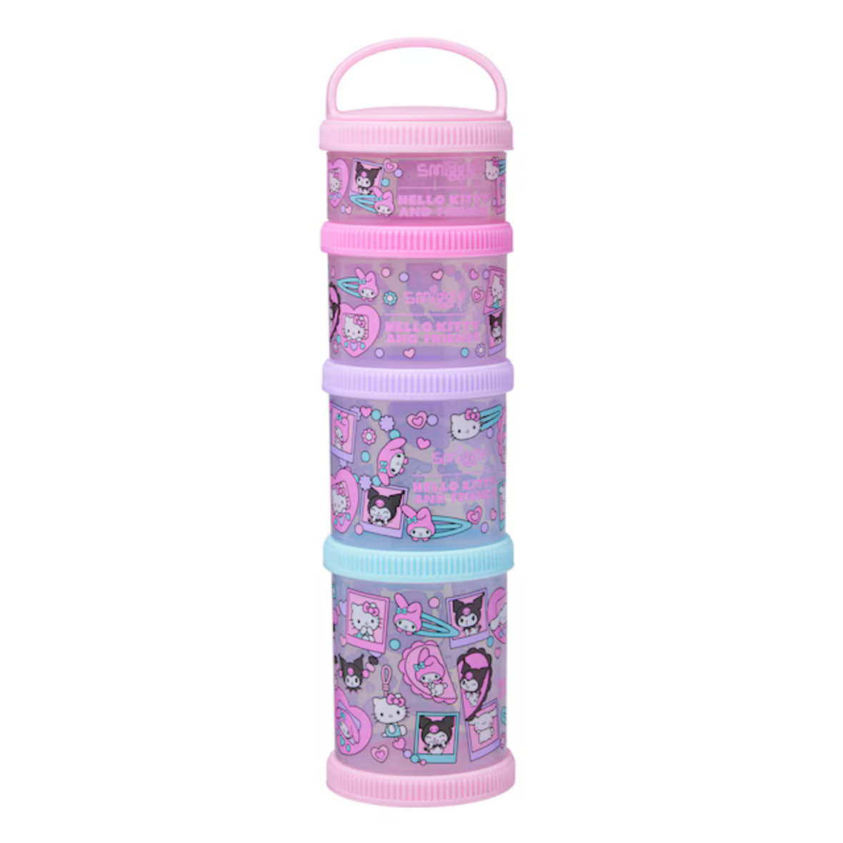 Smiggle Hello Kitty And Friends Snack & Stack Containers X4 -Pink