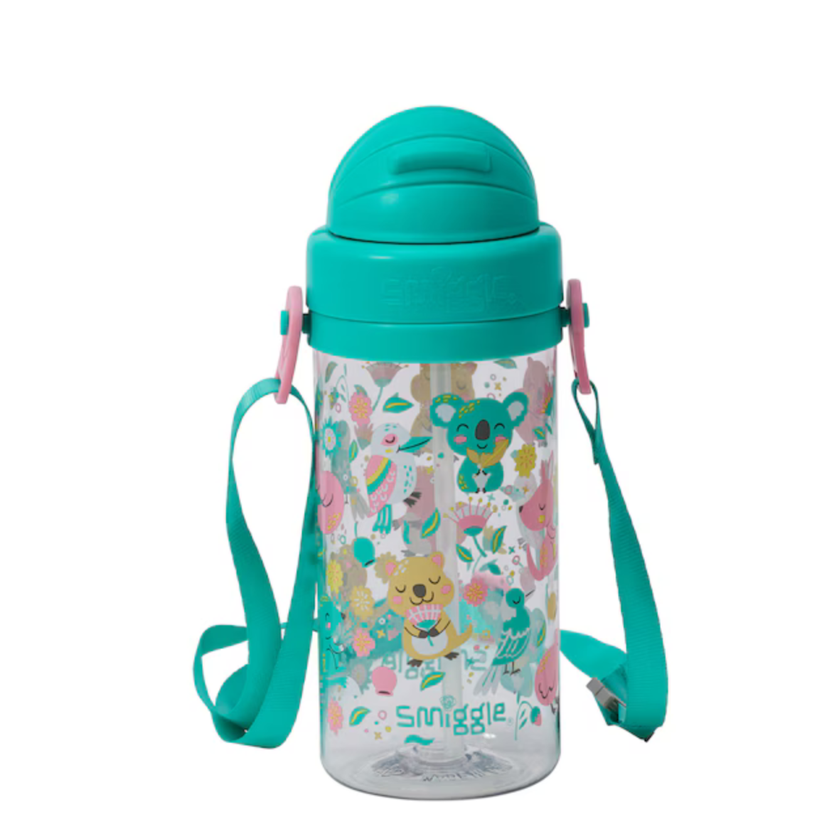 Smiggle I Spy Teeny Tiny Drink Bottle With Strap 400ml – Green