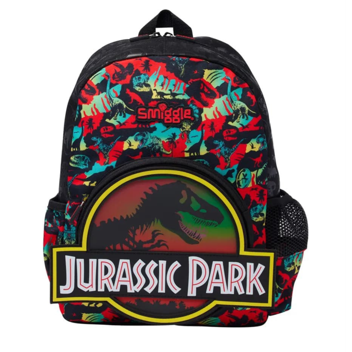 Smiggle Jurassic Park Junior Character Hoodie Backpack – Black