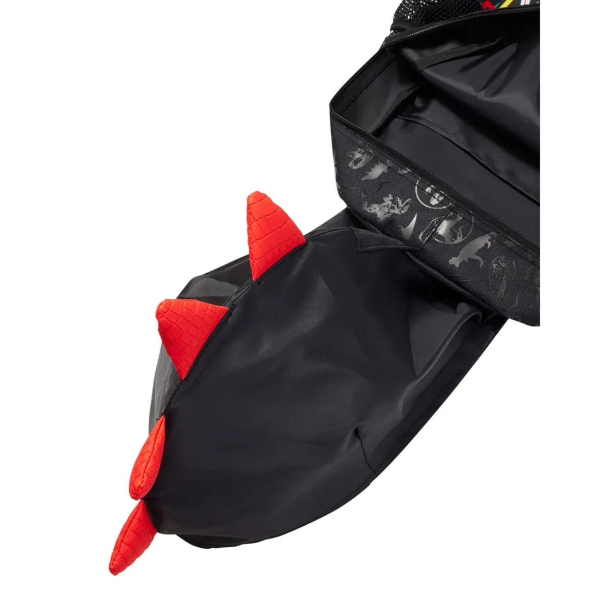 Smiggle Jurassic Park Junior Character Hoodie Backpack Black (3)