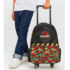 Smiggle Jurassic Park Trolley Backpack With Light Up Wheels Black 5