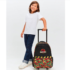 Smiggle Jurassic Park Trolley Backpack With Light Up Wheels Black 6