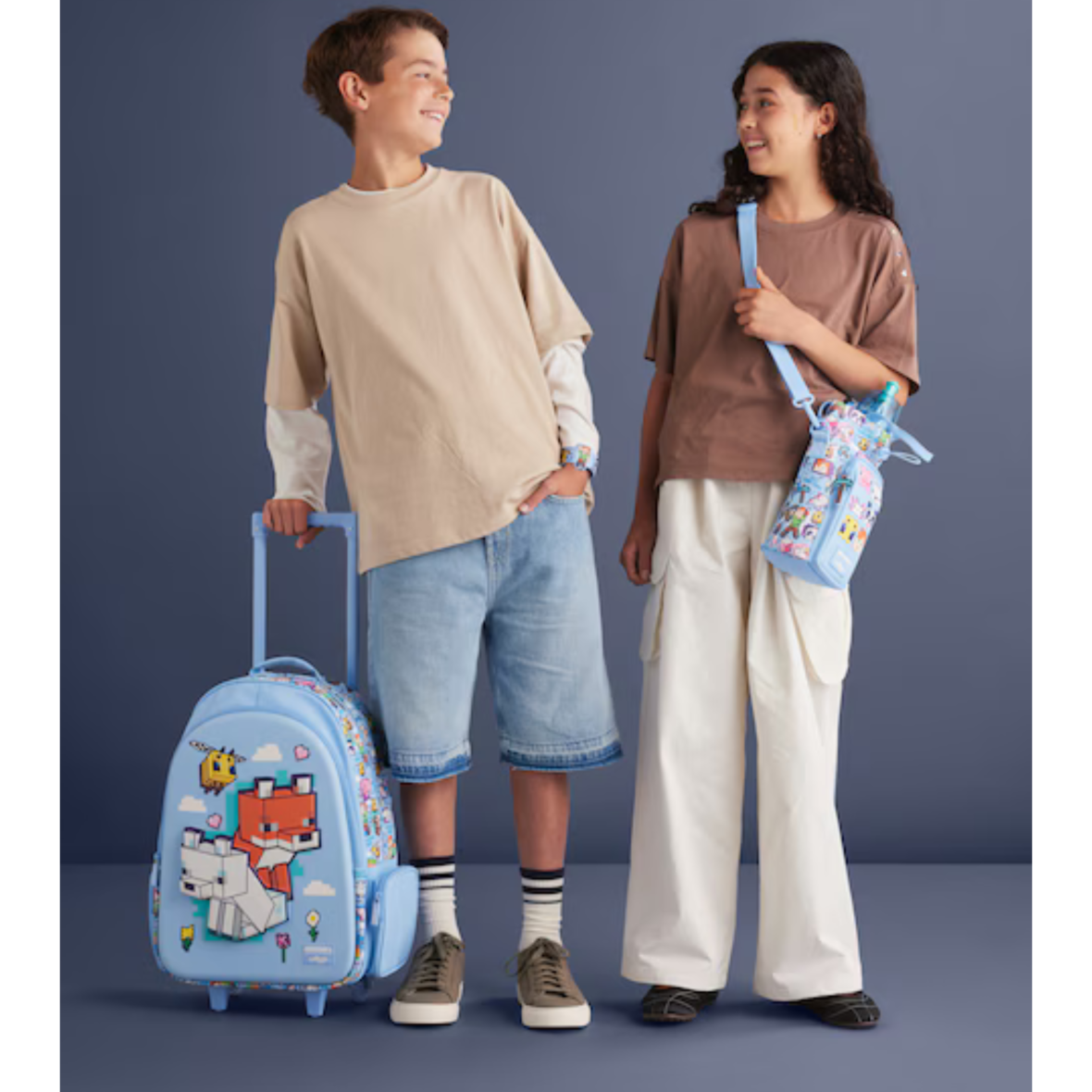 Smiggle Minecraft Bottle Bag With Strap (3)