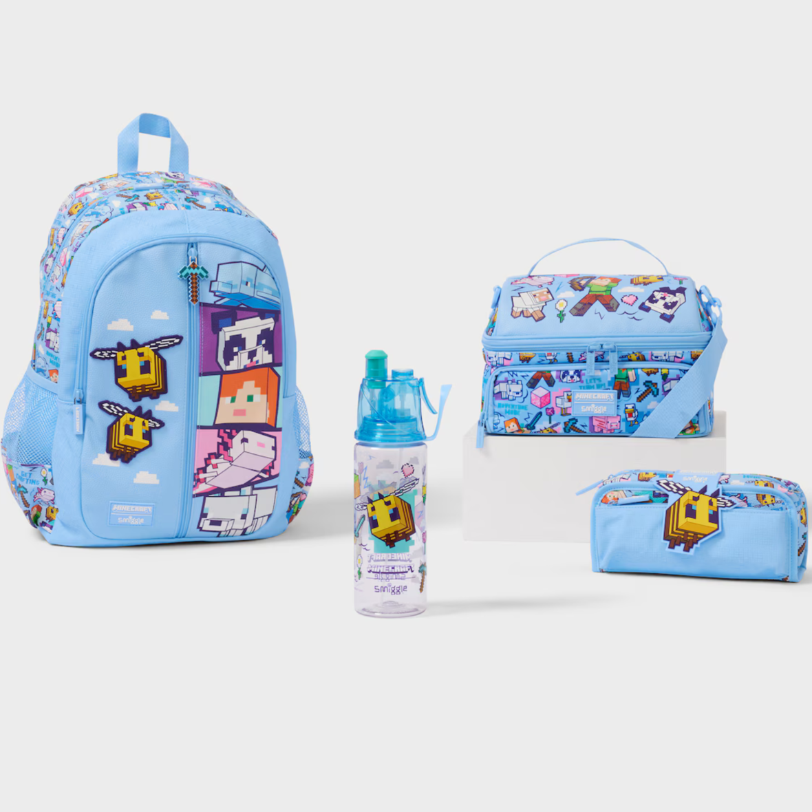 Smiggle Minecraft Essentials Bundle – Light Blue