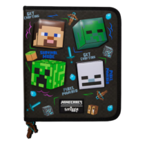 Smiggle Minecraft Hardtop Zip It Stationery Gift Pack (1)