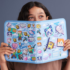 Smiggle Minecraft Hardtop Zip It Stationery Gift Pack 6