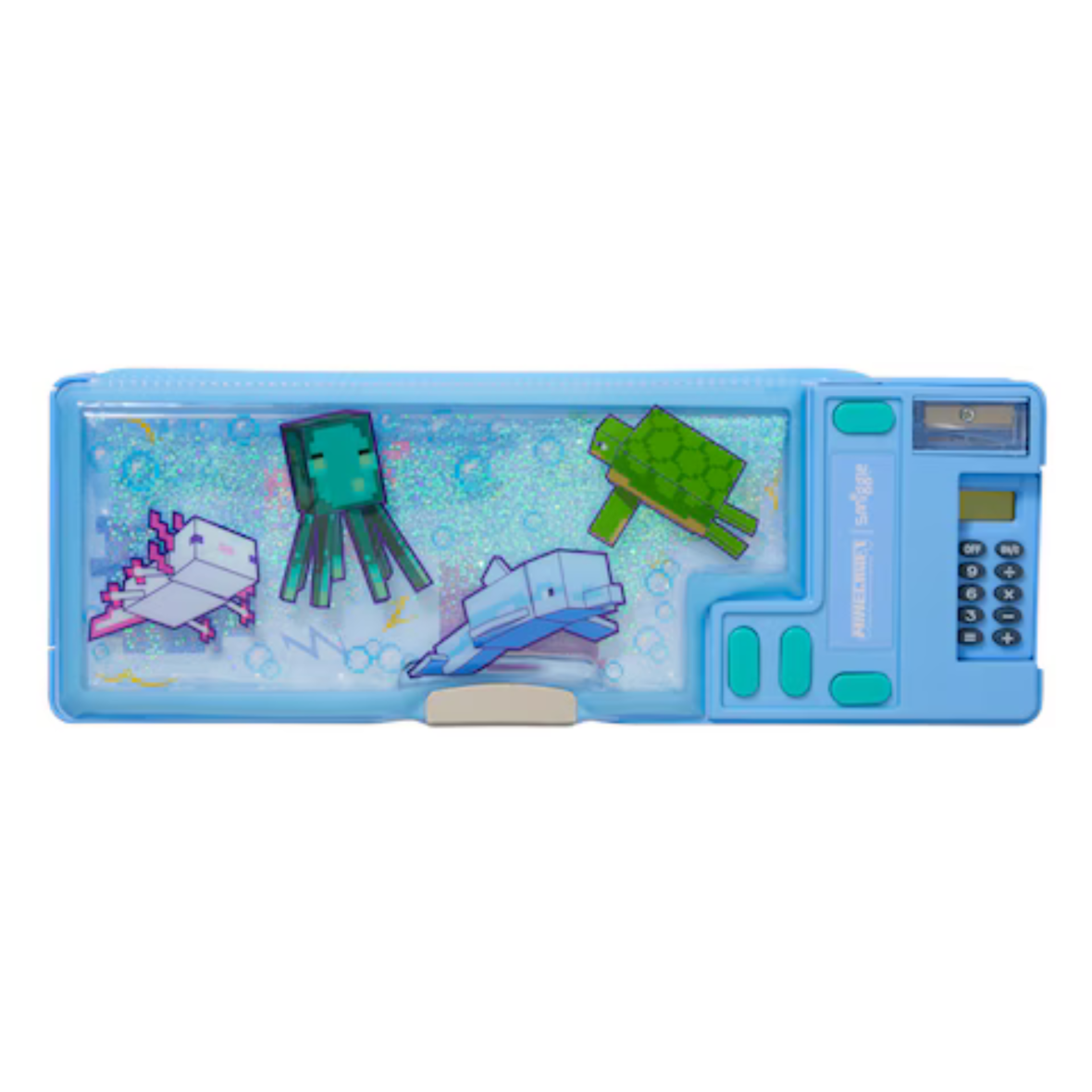 Smiggle Minecraft Pop Out Pencil Case – Light Blue