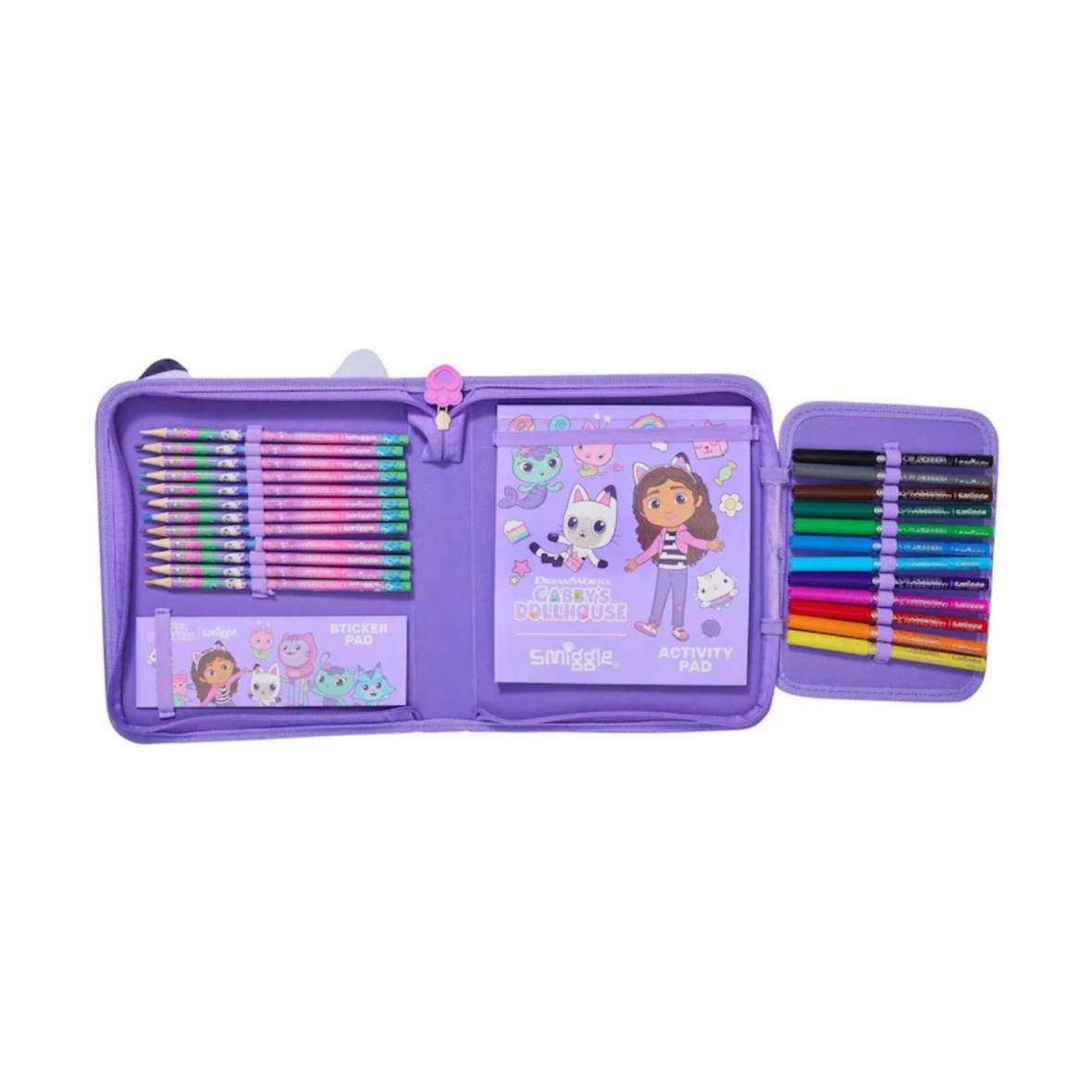 Smiggle Purple Gabby’s Dollhouse Stationery Gift Pack (2)