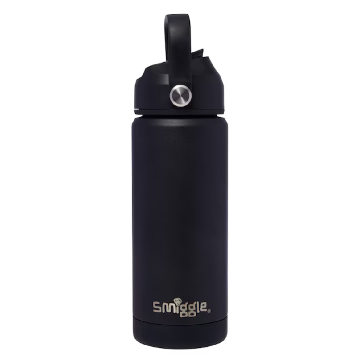 Smiggle Squiggle Insulated Stainless Steel Drink Bottle 550ml – Black