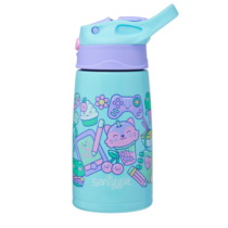 Smiggle Weekend Junior Stainless Steel Drink Bottle 400ml - Mint