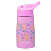 Smiggle Weekend Junior Stainless Steel Drink Bottle 400ml - Pink