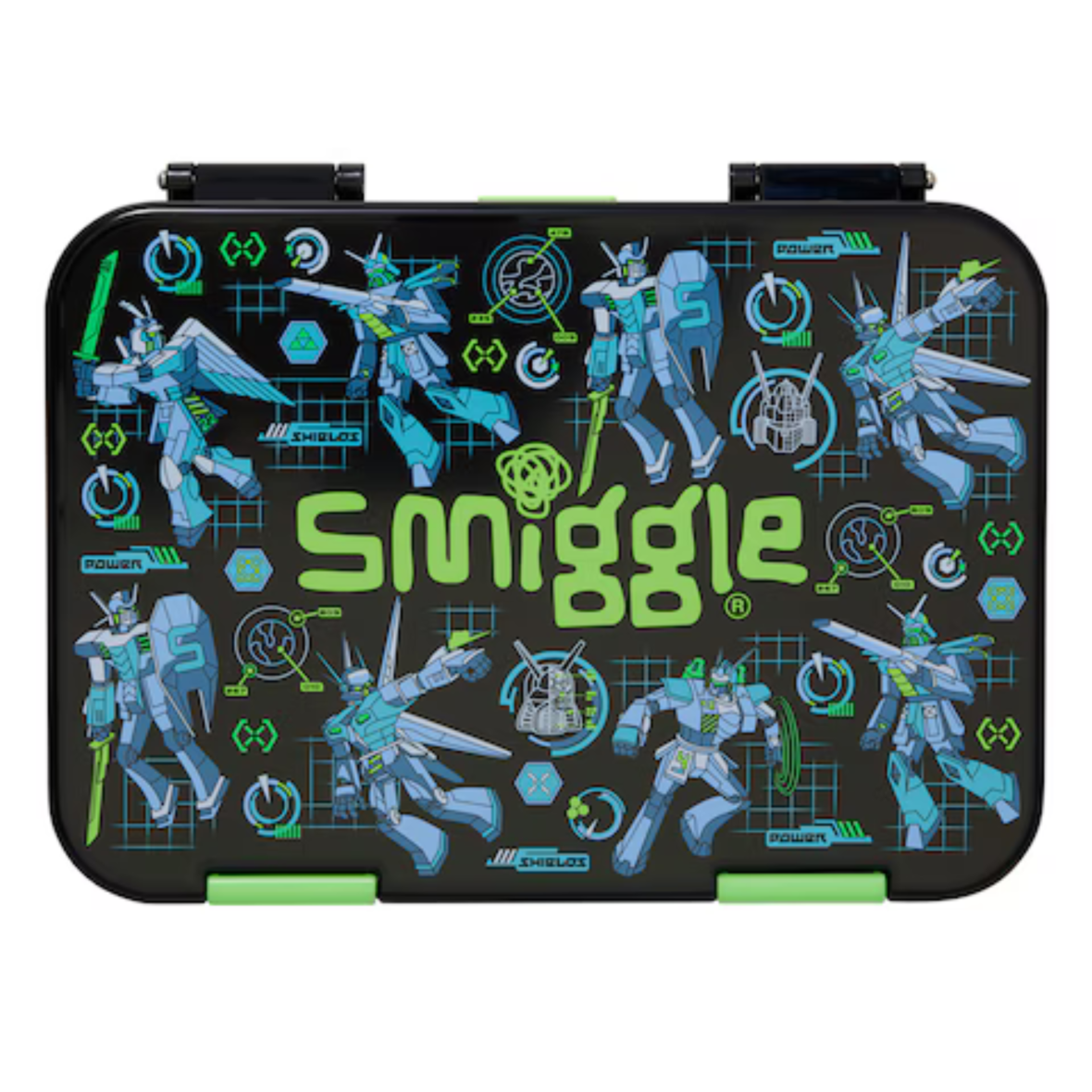 Smiggle Weekend Medium Bento Lunchbox – Black