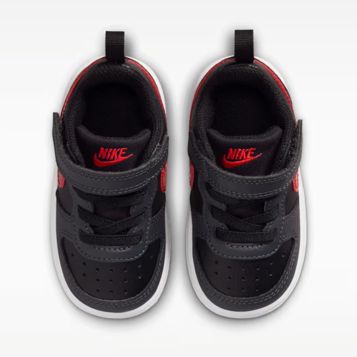 Nike Court Borough Low – BabyToddler – BlackAnthraciteWhiteUniversity Red (2)