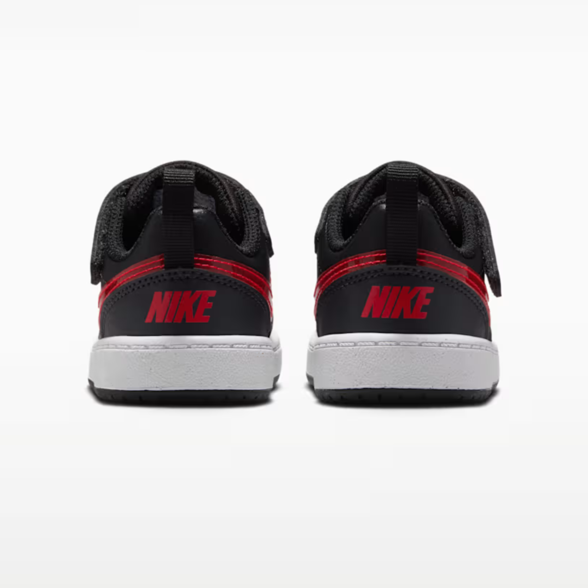 Nike Court Borough Low – BabyToddler – BlackAnthraciteWhiteUniversity Red (4)