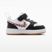 Nike Court Borough Low - Baby/Toddler - Black/White/Gum Medium Brown/White