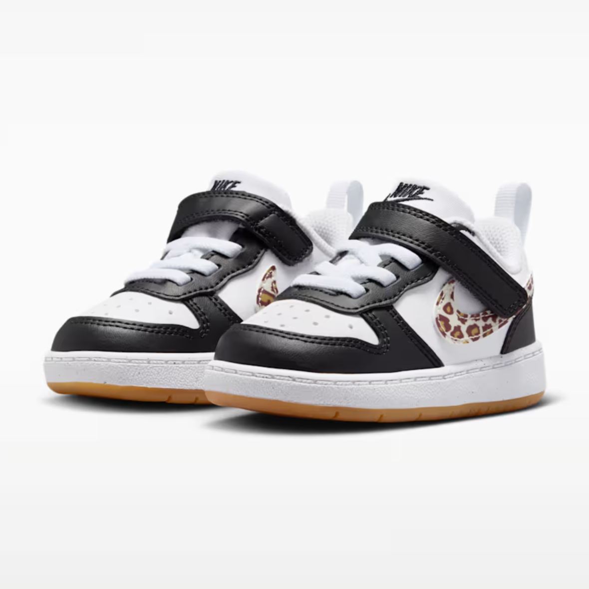 Nike Court Borough Low – BabyToddler – BlackWhiteGum Medium BrownWhite (3)