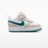 Nike Court Borough Low BabyToddler PhantomWhiteTotal OrangeBright Spruce 1