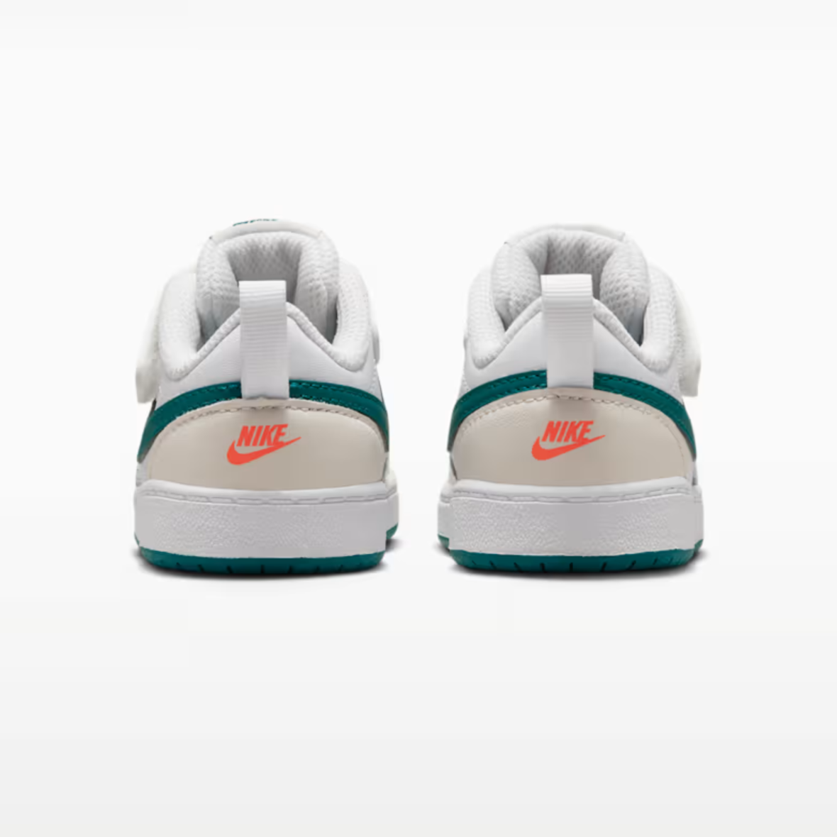 Nike Court Borough Low – BabyToddler – PhantomWhiteTotal OrangeBright Spruce (4)